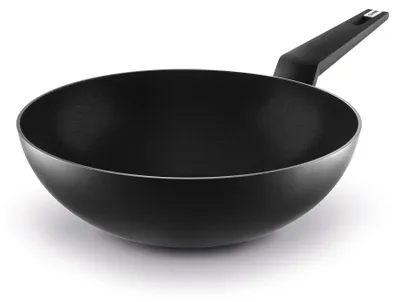 Wok 28 cm, Titanium-Aluminium, Induktion, antihaftbeschichtet, schwarz