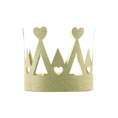 Produktbild von Prinzessinnen-Krönchen in Gold 11cm