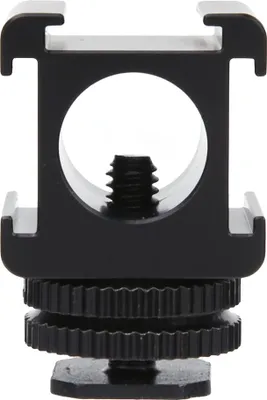 Obrázek produktu pro Kovový držák hot shoe pro fotoaparát -Adaptér pro mikrofon -LED světelný monitor videa