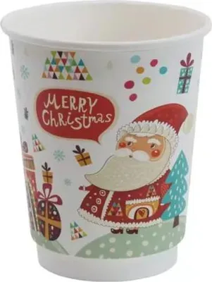 Produktbild von Weihnachts-Pappbecher 300 ml 25 Stück.