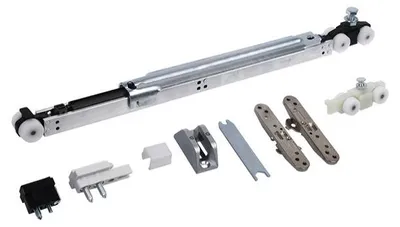 Produktbild von Hafele Slido Classic Schiebetürrolle mit einseitiger Bremse für Glastüren 80 kg