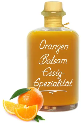 Produktbild von Orangen Balsam Essig - Spezialität 1L mit 68% Fruchtanteil & intensiver Fruchtnote sehr mild 5% Säure