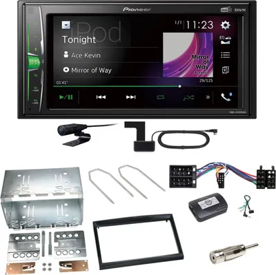 Produktbild von Pioneer DMH-A3300DAB Bluetooth MP3 USB Einbauset für Peugeot 307 Citroen C2 C3