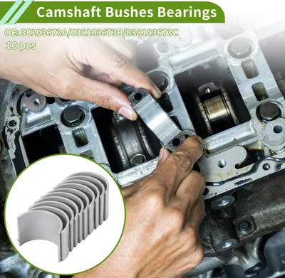 Image de 10pcs Coussinet D’Arbre À Cames Pour Volkswagen Pour Audi Pour Seat Pour Skoda No.38103673A/038103673B/038103673C
