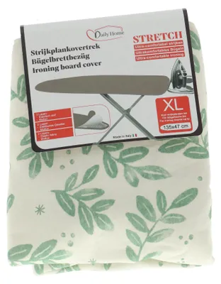 Productafbeelding van Daily Home strijkplankhoes, stretch, 145x57 cm - katoenen hoes