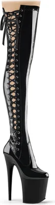 Produktbild von FLAMINGO-3050 Damen Boots von Pleaser, Schwarz EU 42, US 12