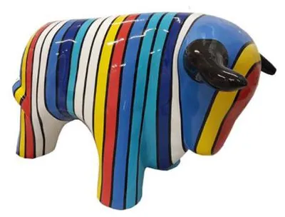 Obrázok produktu pre Abstraktné Buffalo Postava Socha Dekorácie Záhradný dizajn Sochy Dekorácie 55cm