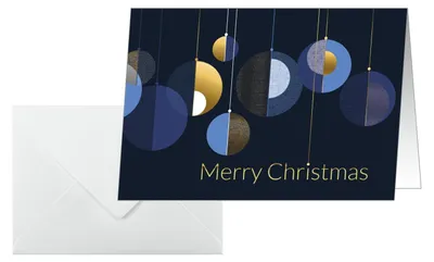Image de SIGEL DS088 25 SIGEL Weihnachtskarten Graphic Christmas Balls DIN A6