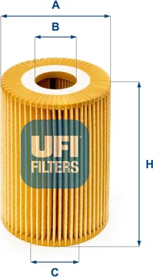 Produktbild von Ölfilter UFI 25.026.00 Filtereinsatz für RENAULT MASTER II Kasten (FD) MASTER II Pritsche/Fahrgestell (ED/HD/UD) für OPEL Movano Kastenwagen (X70)