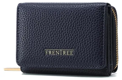 Produktbild von Frentree Geldbörse Damen Portemonnaie mit Reißverschluss, 8 Kartenfächer, Scheinfach, Kompakte Brieftasche mit Dokumentenfach – elegant & alltagstauglich