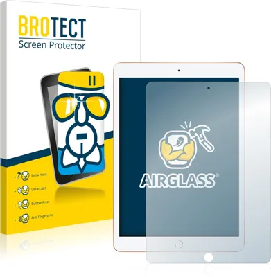 Produktbild von BROTECT Schutzglas für Apple iPad WiFi / Cellular 10.2" 2019 Schutzfolie Panzer Folie Glas Display Schutz klar
