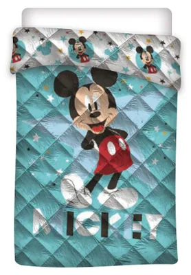 Produktbild von Mickey Mouse Steppdecke Bettdecke Decke 140 x 200 cm