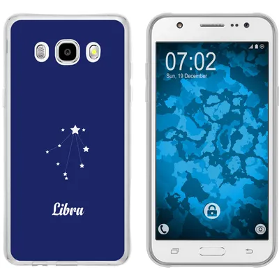 Produktbild von PhoneNatic Case kompatibel mit Samsung Galaxy J5 (2016) J510 Silikon-Hülle SternzeichenLibra M9