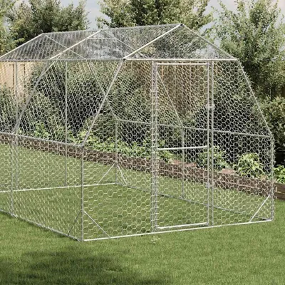 Immagine prodotto di Recinto per Polli 2,5x4x2,25 m in Acciaio Zincato