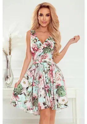 Produktbild von Numoco Geblümtes Kleid für Frauen Maya rosa L