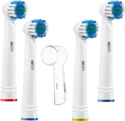 Immagine prodotto di Spazzolini Oral-B Precision Clean 4 pezzi con cappuccio protettivo abbinato
