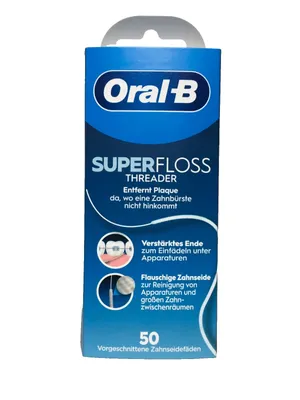 Image de Oral B fil dentaire fort SuperFloss à la menthe 50 fils