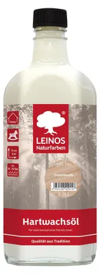 Produktbild von LEINOS Hartwachsöl Doppelweiß 0,25 l – Hartwachsöl innen, strapazierfähig