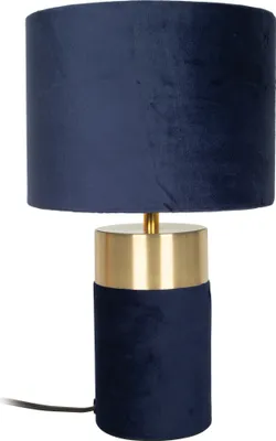 Obrázok produktu pre Stolná lampa BORDO 1 x E14/40W zamatové tienidlo tmavomodré