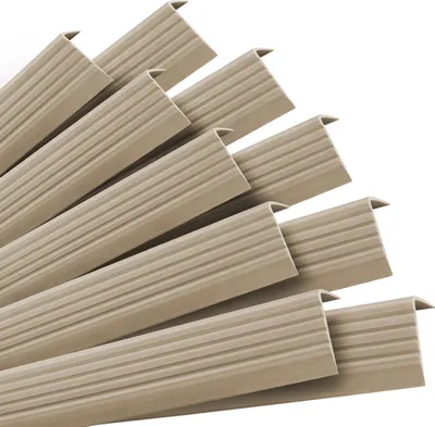 Produktbild von QUEST Set: Selbstklebende Antirutsch-Treppenprofile, beige, 40x25 mm, 100 cm