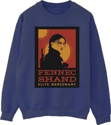 Produktbild von Star Wars - "The Book Of Boba Fett Elite Mercenary" Sweatshirt für Herren BI43958 (M) (Marineblau)