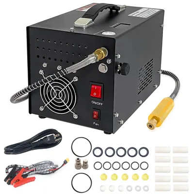 Produktbild von Tragbarer PCP-Luftkompressor - Modell NZXB - 220 V - 4500 PSI - 30 MPa - Kolbenpumpe - Öl- und wasserfrei - Für Tauchflaschen