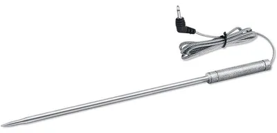 Produktbild von ThermoPro Ersatzfühler für Digitalthermometer, silber, schwarzer Stecker, 1 Stk.