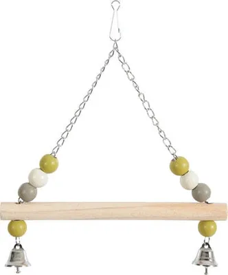 Produktbild von Zolux Swing Holz mit Perlen / 2 Glocken / Kette sortiert