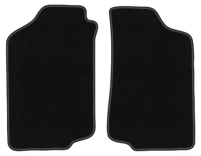 Image de Tapis avant en moquette pour Volkswagen Golf II 1983-1992 (à hayon) – 2 pièces, noirs, sur mesure – Wielganizator BASIC