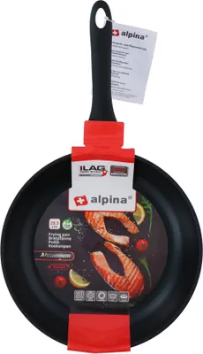 Immagine prodotto di padella alpina Ø28 cm - Rivestimento antiaderente - Tutte le fonti di calore, compresa l'induzione - Alluminio - Nero