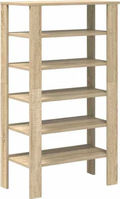 Obrázek produktu pro vidaXL Botník Sonoma dub 61x32x105 cm Materiál na bázi dřeva