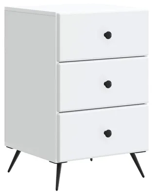 Obrázok produktu pre Nočný stolík Biela 43 x 41 x 66,5 cm Kompozitné drevo