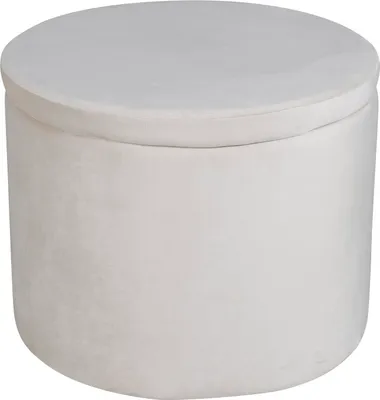 Zdjęcie produktu dla Venture Home Stołek Dunken 51x51x43 cm Velvet Beige