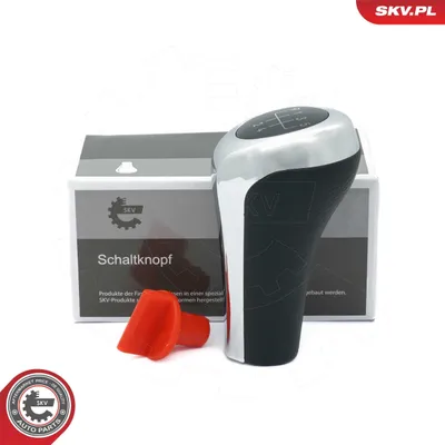 Produktbild von ESEN SKV Schaltknauf Schalthebelknauf Chrom/Schwarz Leder 5-Gang für BMW 3 Touring (E91) 3 Limousine (E90) 1 Schrägheck (E87) 5 Limousine (E60) X3 X1