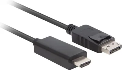 Image de Lanberg CA-DPHD-11CC-0050-BK LANBERG Displayport (M)V1.1->HDMI(M) Kabel 5,0m schwarz