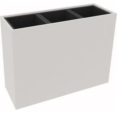 Produktbild von Pflanzgefäß 3er hoch B1062xT380H800mm Weiß