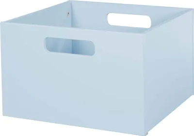 Produktbild von roba Aufbewahrungsbox für Kinderzimmer, Stauraum für Spielzeug, Deko, Farbe: meerblau