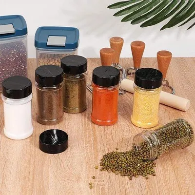 Productafbeelding van Famanu kruidenpotjes - set van 6 stuks met deksel