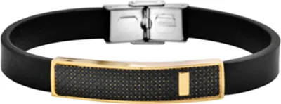 Produktbild von Akzent Echtlederarmband mit Edelstahlelement