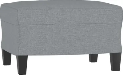 Produktbild von Fußhocker Hellgrau 60x50x41 cm Stoff