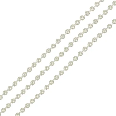 Kunstperlenkette 3 mm, 10 m, DIY-Bastelkette für Schmuck & Deko