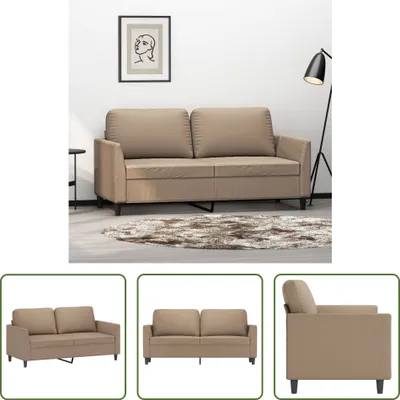 Produktbild von The Living Store 2-Sitzer-Sofa Cappuccino-Braun 140 cm Kunstleder