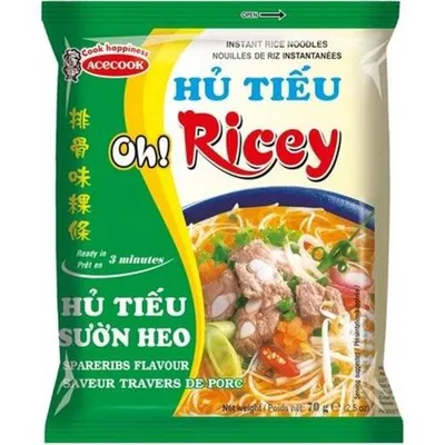 Produktbild von ACECOOK Instant Reisnudeln Hu Tieu Suon Heo Spareribs 70g