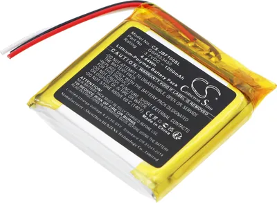 A close-up shot of a lithium-polymer battery pack on a white background.