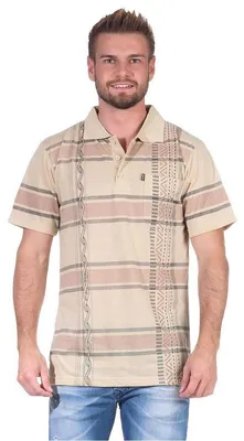 Produktbild von Herren Poloshirt T-shirt Polo-Hemd Kurzarm, Beige L