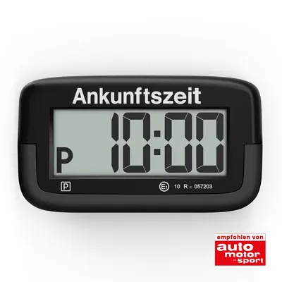 Produktbild von Needit elektronische Parkscheibe Park Micro I die weltweit dünnste automatische Parkscheibe mit KBA-Zulassung I kompakte, Digitale Parkuhr I Schwarz