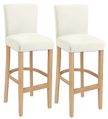 Barkrukhoes 2er-Set, Stretch, waschbar, Elfenbein