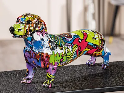 Obrázok produktu pre Gilde Poly Dachshund Street Art stojaci VE 2 37699