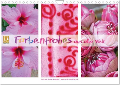 Produktbild von Farbenfrohes aus aller Welt (Wandkalender 2025 DIN A4 quer), CALVENDO Monatskalender