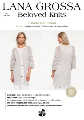 Produktbild von Lana Grossa CHIARA CARDIGAN Beloved Knits No. 3  